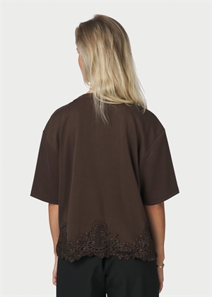 Iria lace tee Brown Neo Noir 